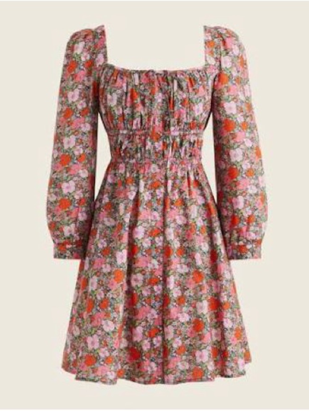 NWT J Crew Liberty Of London | Cinched-waist Cotton Dress Meadow Song Womens 12
